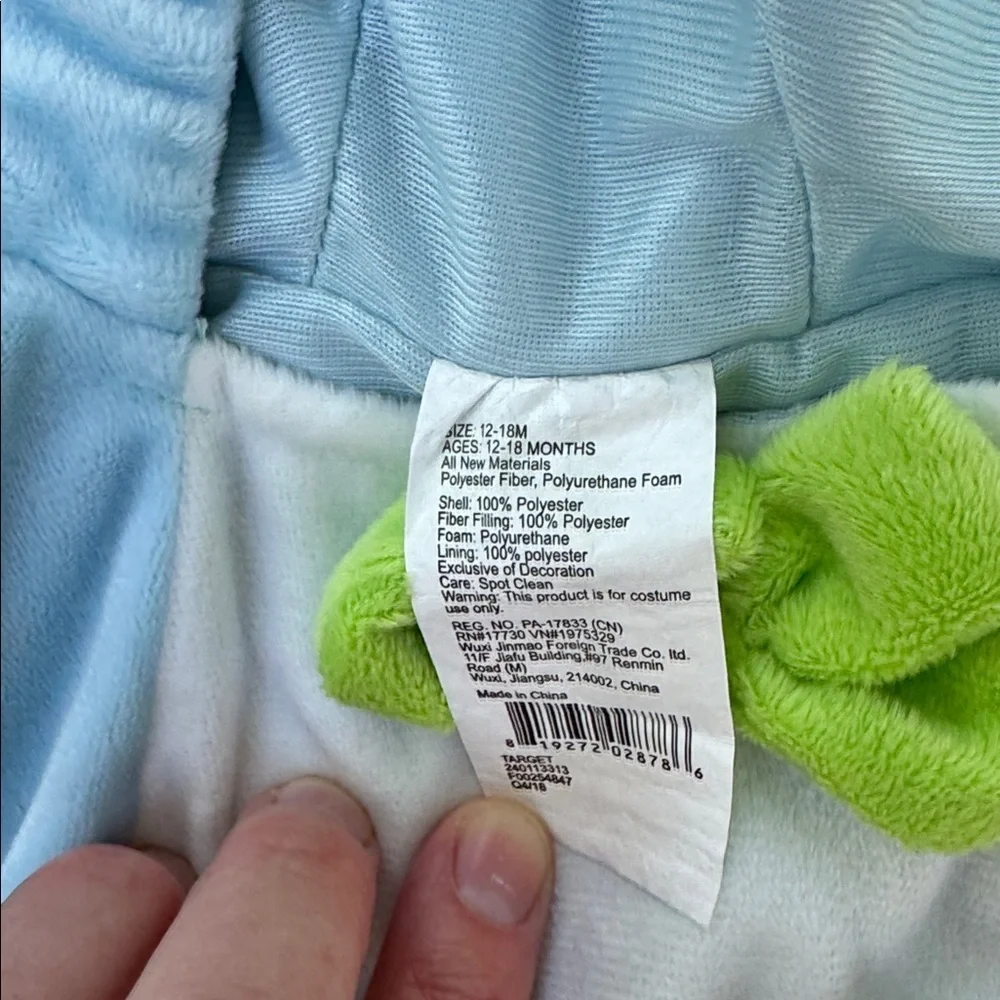 NWT Blue Bunny Costume size 12-18 Months